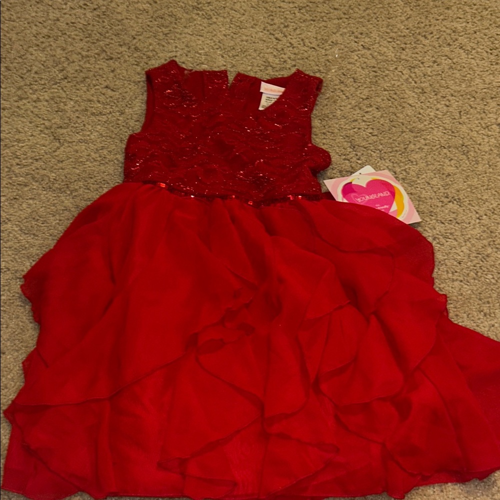 Youngland Sparkling Red Formal Dress